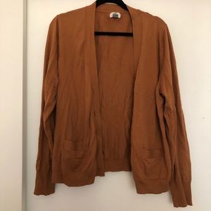 Tan Pocket Cardigan